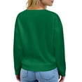 thumbnail image 4 of ASDFVBKG Womens Long Sleeve Henley Shirts Button Down Solid Casual Pullover Waffle Comfortable Fashion Blouse Loose Fall Winter Tunics Tee Tops Dark Green XL, 4 of 5