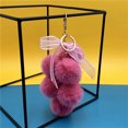 thumbnail image 4 of Sonducket para adultos, llavero de uva de peluche, bolso de hombro, decoración colgante, llavero de bola de pelo portátil, adorno de fiesta, Ropa, zapatos y accesorios Miscelánea Rosa roja Sonducket AP014139-06, 4 of 6