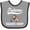 Heather and Black, variant on Inktastic Future Billiards Champ Boys or Girls Baby Bib