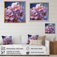thumbnail image 4 of Designart "Magically Transparent Pink Pansies" Pansies Floater Framed Wall Art Living Room, 4 of 5