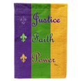 thumbnail image 1 of Lona de la bandera de Mardi Gras Caroline's Treasures 8374CHF grande multicolor, 1 of 1