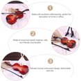 thumbnail image 4 of CIMAXIC 1 Set Musical Instrument Model Violin Craft Desktop Decoration Photography Props,3.15"X1.18"X0.98", 4 of 5