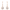 Rose Gold, variant on Cate & Chloe Izzy 18k Yellow Gold Plated Drop Earrings with Simulated Diamond Crystals Gift for Women