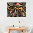 thumbnail image 2 of Orinice Mushrooms Plants Forest Fine Art Aesthetic Poster Print Wall Painting for Home Decor Ready to Hang Canvas Living Room Bedroom Office Wall Art 16x12in, 2 of 6