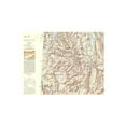 thumbnail image 4 of Topographical Map - Bitterroot Range Montana Idaho Wyoming Sheet - USAF 1962 - Vintage Wall Art, 4 of 4