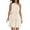 Beige Dresses Women, variant on Women's Summer One Shoulder Tiered Ruffle Dress 2024 Solid Color Boho Sleeveless Swing Mini Dresses Hide Belly Work Casual Sun Dress