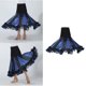 thumbnail image 3 of Traje de Baile Flamenco de Salón Larga  de Volante Moderna Azul real Yuyangstore Vestido de baile latino, 3 of 8