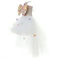 thumbnail image 6 of Toddler Girl Easter Bunny Dress Princess Halter Neck Sleeveless Party Mesh Soft White 6 Years-7 Years, 6 of 7