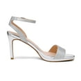 thumbnail image 2 of Dream Pairs Women's High Stiletto Open Toe Ankle Strap Heels Dress Pump Heel Sandals STECY-1 SILVER/GLITTER Size 10, 2 of 4