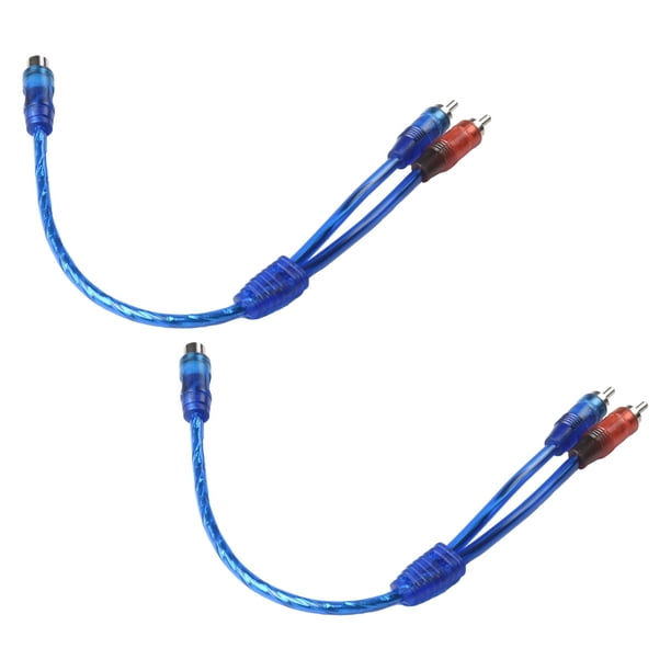 DS18 RCA Audio Y Adapter 1 Female 2 Male Jack Splitters Red+Black 2 Pk DS18 RCA Audio Y Adapter 1 Female 2 Male Jack Splitters Red+Black 2 Pk