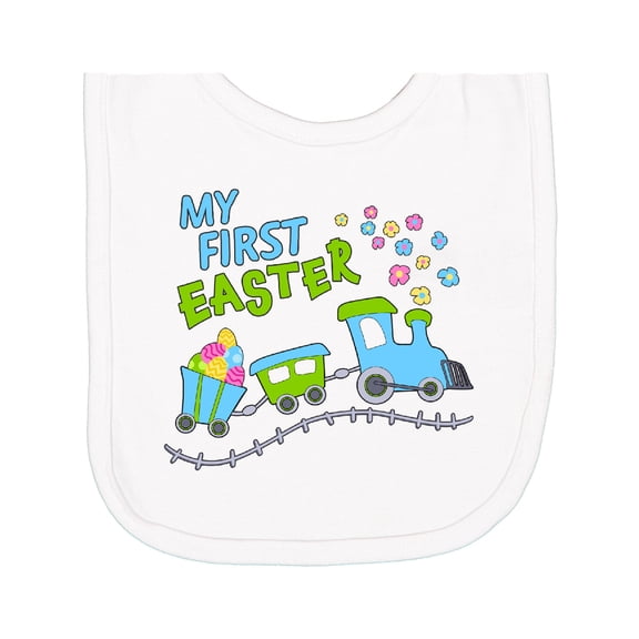 Inktastic My First Easter Train Newborn Bib