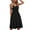 Black, variant on LEAVINGSUO Sleeveless Dresses for Women Casual Summer Women Fashion Summer Seaside Sling Sleeveless V-Neck Color Casual Dress