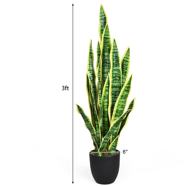 Topbuy Artificial Tiger Plant Indoor & Outdoor Decoration Faux Agave Fake  Sansevieria - Walmart Business Supplies