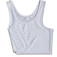thumbnail image 1 of Chest Binder Underwear Tank Tops Bandage Trans Breathable Side Hook Bustier Bra, 1 of 5