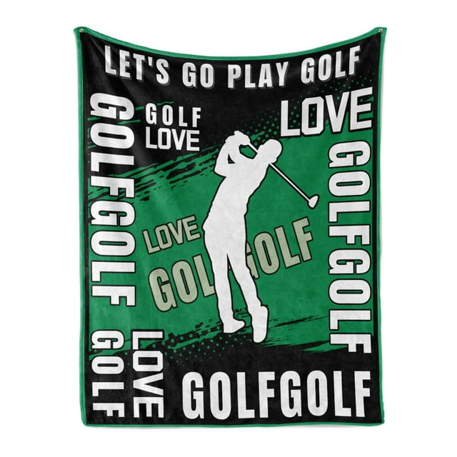 LHSHID Golf Gift Blankets Golf Blankets for Boys Girls Golf Team Player Golf Gift for Girls Boys Women Men Warm Ultra soft Golf Throw Blankets for Bed Couch Golf Bedding 60x80in