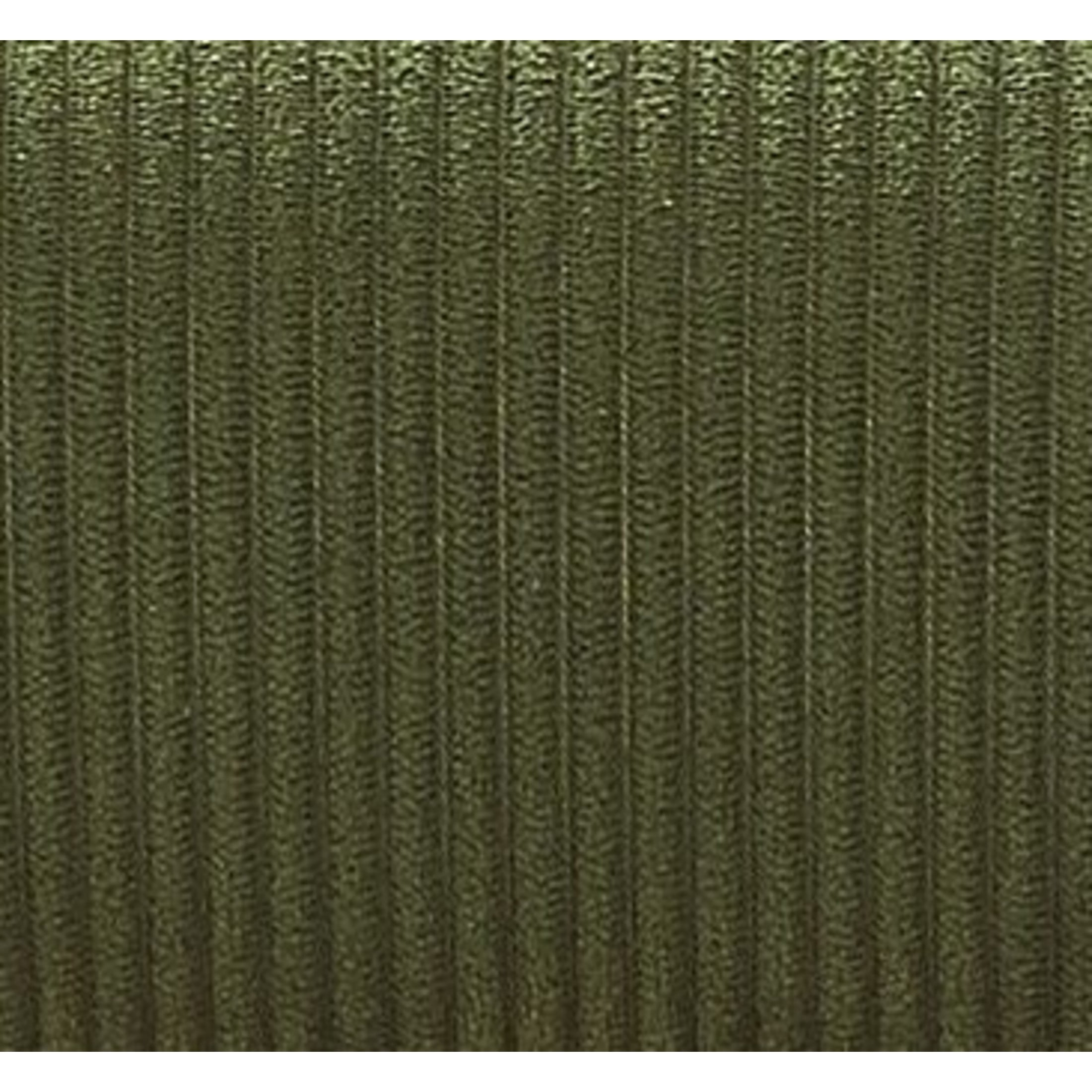 GDF Studio Mid-Century Modern Barrel Accent Chair with Corduroy Upholstery & Metal Legs, Green