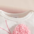 thumbnail image 4 of masbird Newborn Infant Baby Girl Clothes Long Sleeve Romper Pants Headband headband Outfits Set 0 3 6 12 18 24 Months,White,6-9 M, 4 of 9