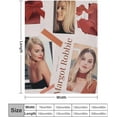 thumbnail image 2 of Sexy Margot Robbie Blanket Super Soft Throw Blanket Silky Flannel Lightweight for Sofa, Bed Blanket All Season Use 30""*40""（76 * 100cm）, Style, 2 of 6