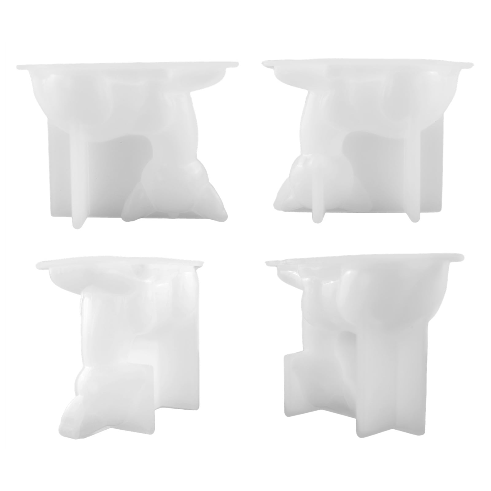 BQBQERT Silicone Resin Mold Epoxy Mold Deer Makeup Jewelry Display Tray Storage Box Mold for Resin Casting