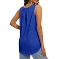 thumbnail image 5 of fatyb Tank Tops for Women Sleeveless Tunic Pleated Shirts Casual Crew Neck Blouses Womens Loose Tshirts, 5 of 6