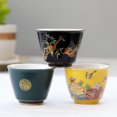 thumbnail image 4 of 1pc 70ml Ceramic Water Cup Tea Cup Drinking Cup Water Storage Cup for Home Restaurant Hotel (Black), 4 of 8