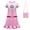 Dress+Bag, variant on HAWEE Girls Princess Peach Costume Cosplay Casual Dress Up Peach Dress