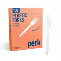 Staples Perk Plastic Fork Heavy-Weight White PK56391