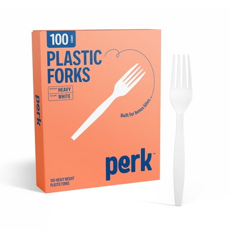 Staples Perk Plastic Fork Heavy-Weight White PK56391