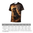 thumbnail image 6 of LAOLIUSN Men's Rottweiler 3D All Over Print T-Shirt, Realistic Dog Graphic Performance Tee, Stretch Breathable Quick Dry Short Sleeve Top, L, 6 of 7