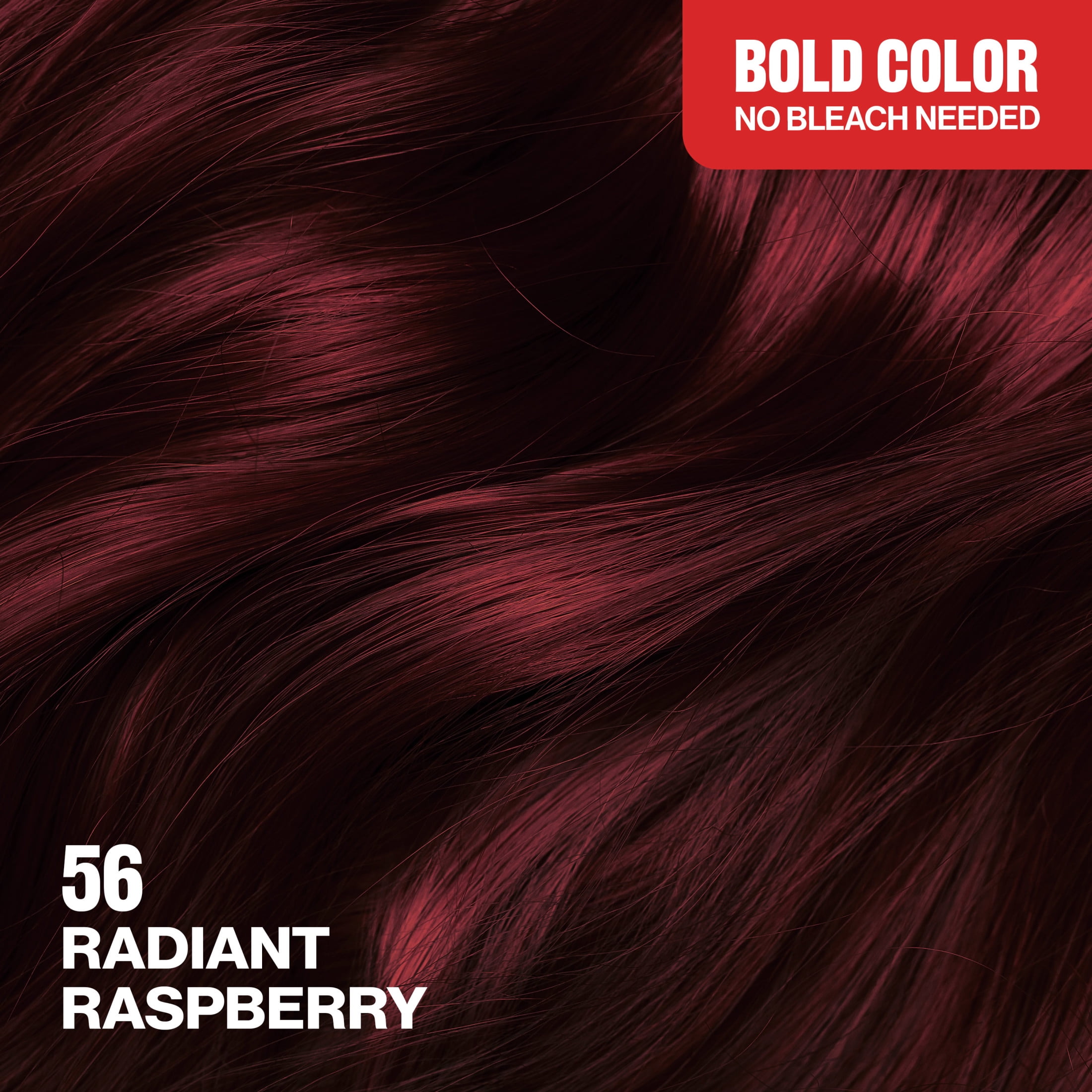 Revlon ColorSilk Permanent Hair Color, Bond Repair Complex, 56 Radiant Raspberry, 1 pack