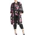 thumbnail image 1 of Rachel Roy Kimono Floral pour Femmes, Noir, Grande Taille, 2X, 1 of 1