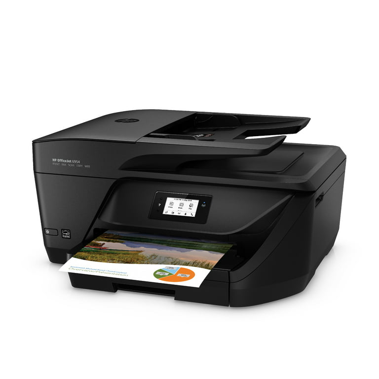  HP OfficeJet 6954 All-in-One Inkjet Printer, Black : Office  Products