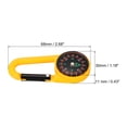 thumbnail image 2 of Uxcell Compass Keychain, Waterproof Survival Pocket Compass with Buckle, Yellow 3Pack, 2 of 6
