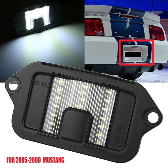 Furulu 1x Bright White SMD LED License Plate Light Rear Lamp For 2005-2009 Ford Mustang