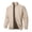 Khaki, variant on Men Jacket Stand Collar Long Sleeve - Solid Color Jacquard Design Coat