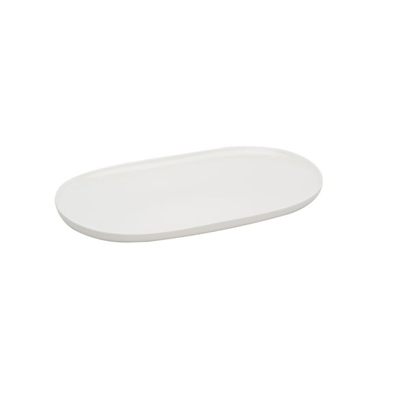 Red Vanilla Every Time White Oval Coupe Platter