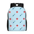 thumbnail image 1 of Fotbe Syringe And Red Cross Mochila de Viaje para Laptop, Mochila Ejecutiva Delgada y Resistente 15.6", 1 of 8