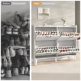 thumbnail image 5 of YouTrend Shoe Storage Cabinet with 4 Flip Drawers, Farmhouse Shoe Organizer for Entryway, White, 5 of 10