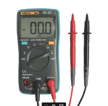 RICHMETERS RM098 Multimeter Digital 2000 Counts Auto Ranging AC/DC Ammeter Voltage Meter Voltmeter Ohm Tester