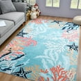 thumbnail image 2 of TWINNIS Area Rugs Floral Boho Rug Floor Carpet for Living Room Bedroom,5'x8',Blue, 2 of 7