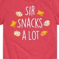 thumbnail image 3 of Instant Message - Sir Snacks A Lot - Toddler & Youth Short Sleeve Graphic T-Shirt, 3 of 6