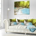 thumbnail image 3 of Designart Waterfall of Huai Mae Kamin - Landscape Printed Throw Pillow - 16x16, 3 of 5