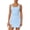 Blue, variant on Staron Women's Sleeveless Tennis Dress Fitted Scandal Proof Two Piece Casual Workout Yoga Skirt Round Neck Solid Basic, Hot Pink L