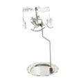 thumbnail image 1 of Candelabro giratorio, candelabro de Metal, centro de mesa, candelabro giratorio romántico de aleación de Zinc con bandeja para boda plato de 10cm, 1 of 8
