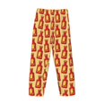 thumbnail image 3 of Vsdgher Hot Chili Print Mens Pajama Pants Sleep & Lounge Pants, PJ Bottoms With elastic waistb and Pockets, 3 of 5