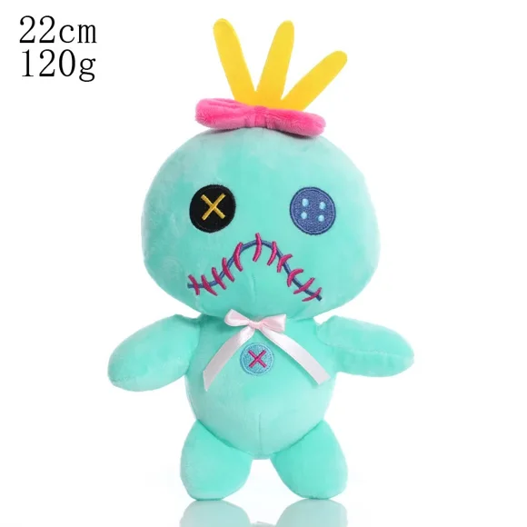 15/22cm Disney Scrump Plush Toys Pendant Cartoon Lilo and Stitch Plush Doll Soft Stuffed Kawaii Elf Doll Birthday Gift For Kids