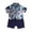 Blue, variant on Boy Clothes Baby Outfits Shirts Sets Kids Spring Summer Cotton Rolled Print Short Sleeve Training 3 6 12 18 24 Months 3T Vest Tank Tops Shorts Toddler Boys Casual Outfit 2 Piece
