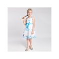thumbnail image 4 of Robe Fille une Épaule Bleu Feuille d'Érable Tulle Fête 12 Ans, 4 of 9