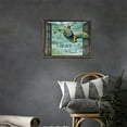 thumbnail image 3 of Nautical Sea Turtle Bathroom Wall Art Turtle Pictures Motivational Wall Decor Turquoise Ocean Theme Canvas Prints Painting Framed Modern Artwork for Kitchen Dining Room Office 16"x12", 3 of 6