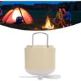 thumbnail image 1 of Professional IPX7 Waterproof Camping Lantern with Fan and Power Bank for Camping, Outdoor Hiking, Khaki,DUBUNS, 1 of 5